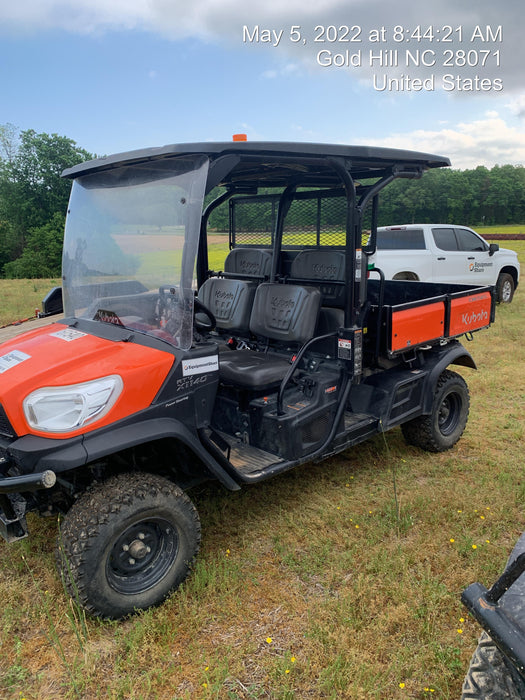 2021 Kubota RTV-X1140W-H Plastic Canopy, Windshield Acrylic Clear, LED Strobe Light, Wire Harness Kit, Back up Alarm