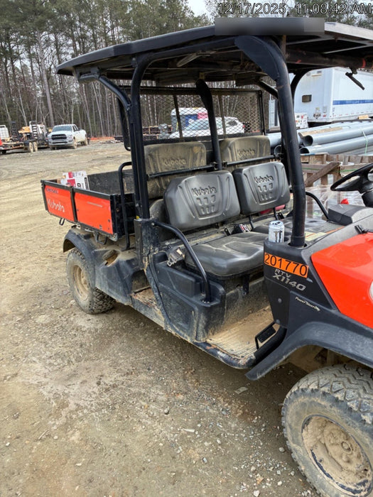 2022 Kubota RTV-X1140W-H Plastic Canopy, Windshield Acrylic Clear, LED Strobe Light, Wire Harness Kit, Back up Alarm