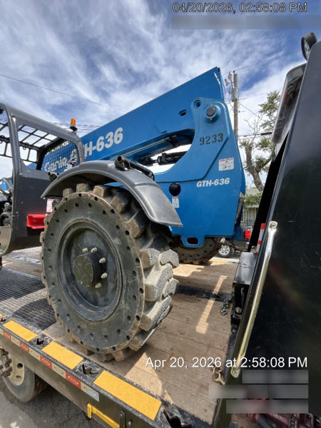 2018 Genie GTH-636 Genie GTH-636 w/Open ROPS, Solid Tires, Work Light/Beacon, 48" Carriage and Forks