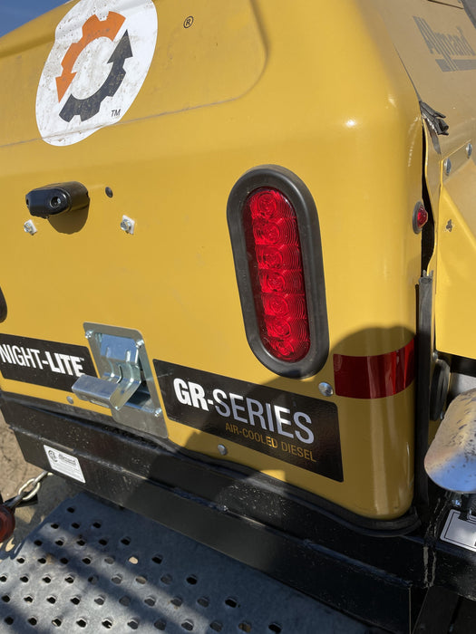 2022 Allmand NLV3GR (4) LED Light Fixture 350W, 23' Vertical Mast, 3kW Prime, Towable, ES Decals, T3