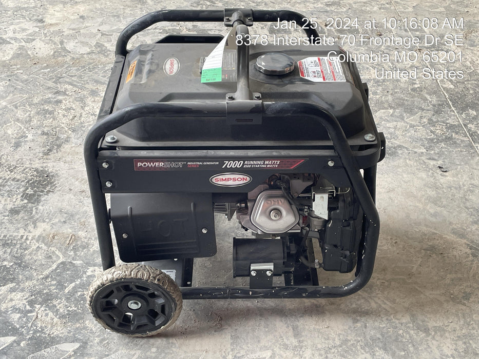 2022 Simpson SCGH8500 Honda GX390, 7KW