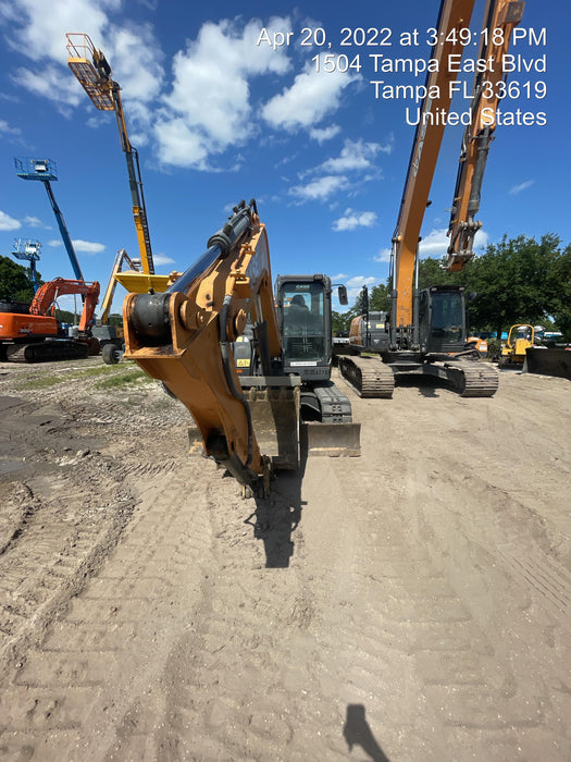 2018 Case CX80C CLOSED CAB, A/C, RUBBER TRACKS PADS, 7'-2" ARM