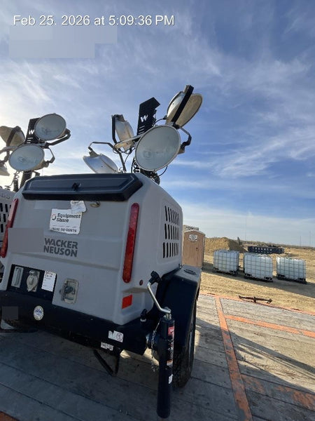 2019 Wacker Neuson LTV6L-MH Mobile Light Tower w/Fuel Level Sensor Installed