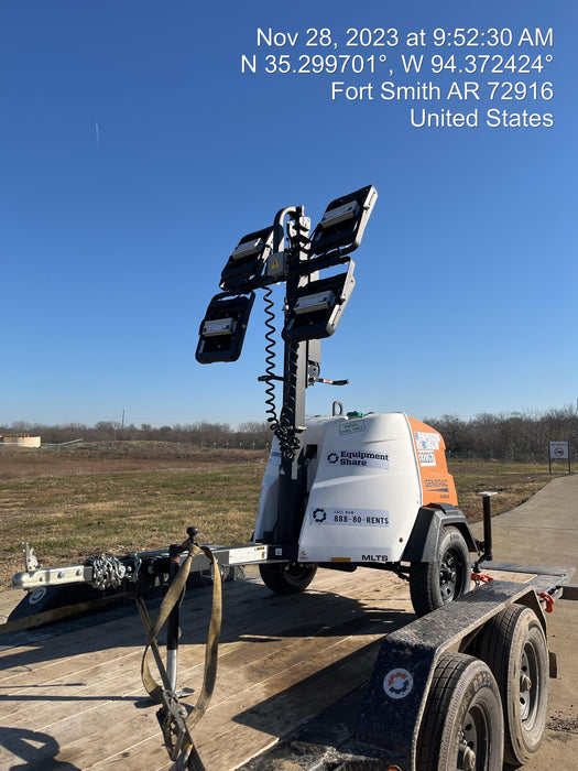 2023 Generac MLT2 Diesel, Flex Switch 120V Input, Powerzone Controller, (4) 320W LED Lights, 4kW Generator, 39.9 Gal Fuel Tank, 2" Ball, T3