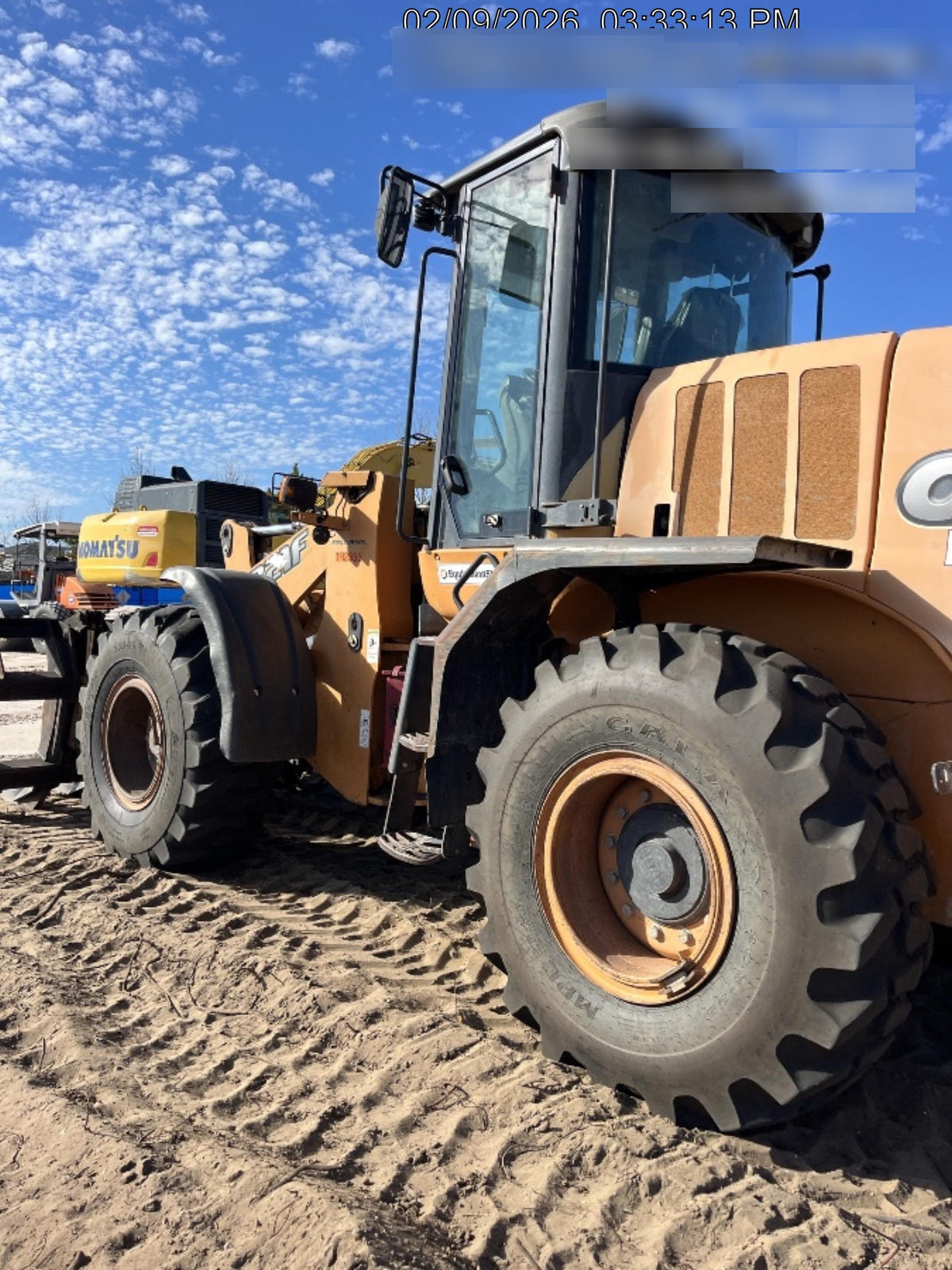 2016 Case 721F CLOSED CAB, JRB 416 STYLE HYD COUPLER