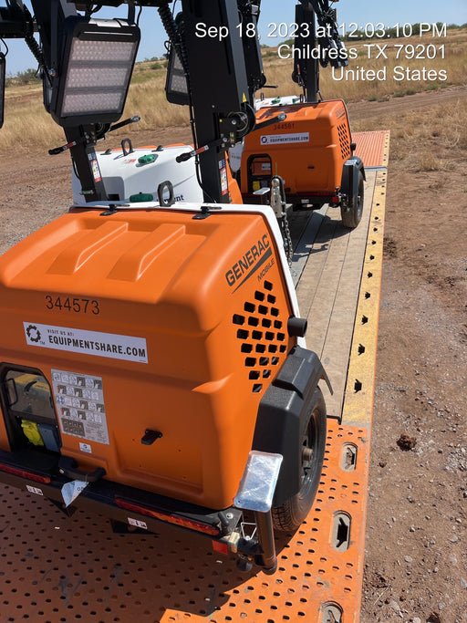 2023 Generac MLT2 Diesel, Flex Switch 120V Input, Powerzone Controller, (4) 320W LED Lights, 4kW Generator, 39.9 Gal Fuel Tank, 2" Ball, T3