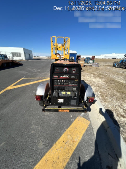 2022 Lincoln Electric LE400 Kubota V1505, Trlr, Cable Rack, Light Kit, ES Decals, T3