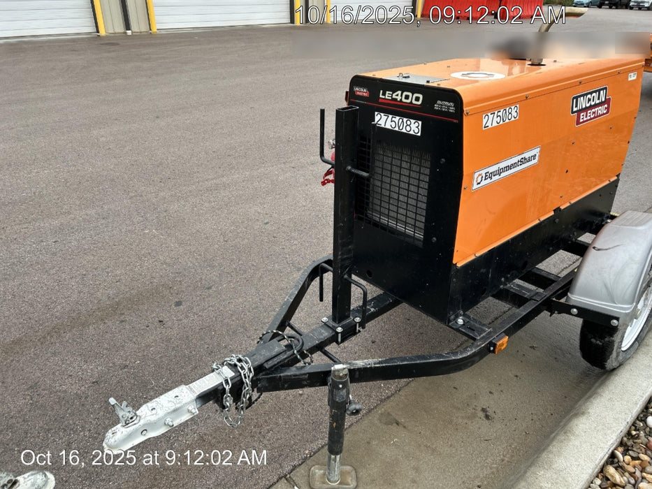 2022 Lincoln Electric LE400 Kubota V1505, Trlr, Cable Rack, Light Kit, ES Decals, T3
