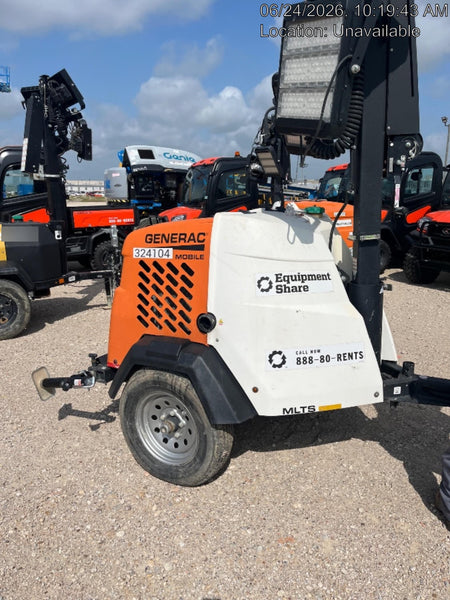 2023 Generac MLT2 Diesel, Flex Switch 120V Input, Powerzone Controller, (4) 320W LED Lights, 4kW Generator, 39.9 Gal Fuel Tank, 2" Ball, T3
