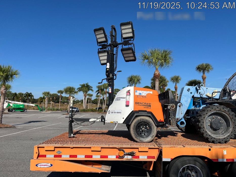 2023 Generac MLT2 Diesel, Flex Switch 120V Input, Powerzone Controller, 
(4) 320W LED Lights, 4kW Generator, 39.9 Gal Fuel Tank, 2" Ball, T3