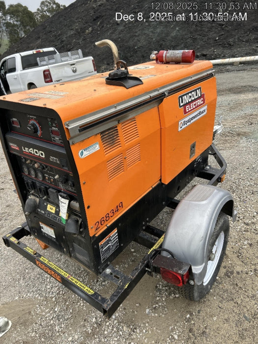 2022 Lincoln Electric LE400 Kubota V1505, Trlr, Cable Rack, Light Kit, ES Decals, T3