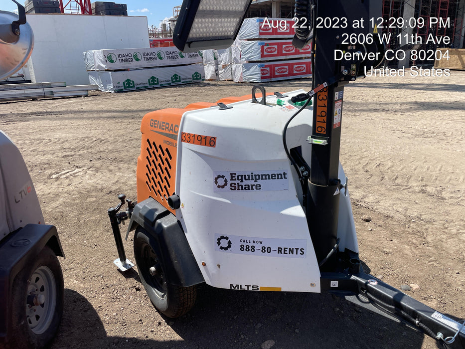 2023 Generac MLT2 Diesel, Flex Switch 120V Input, Powerzone Controller, (4) 320W LED Lights, 4kW Generator, 39.9 Gal Fuel Tank, 2" Ball, T3