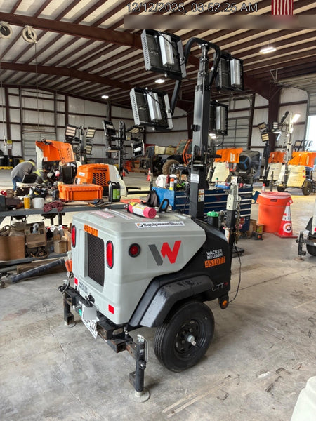2024 Wacker Neuson LTT4 Diesel, Kohler KDW702, Deep Sea Controller, Auto Start, LED 320W, Bypass Outlet, T3