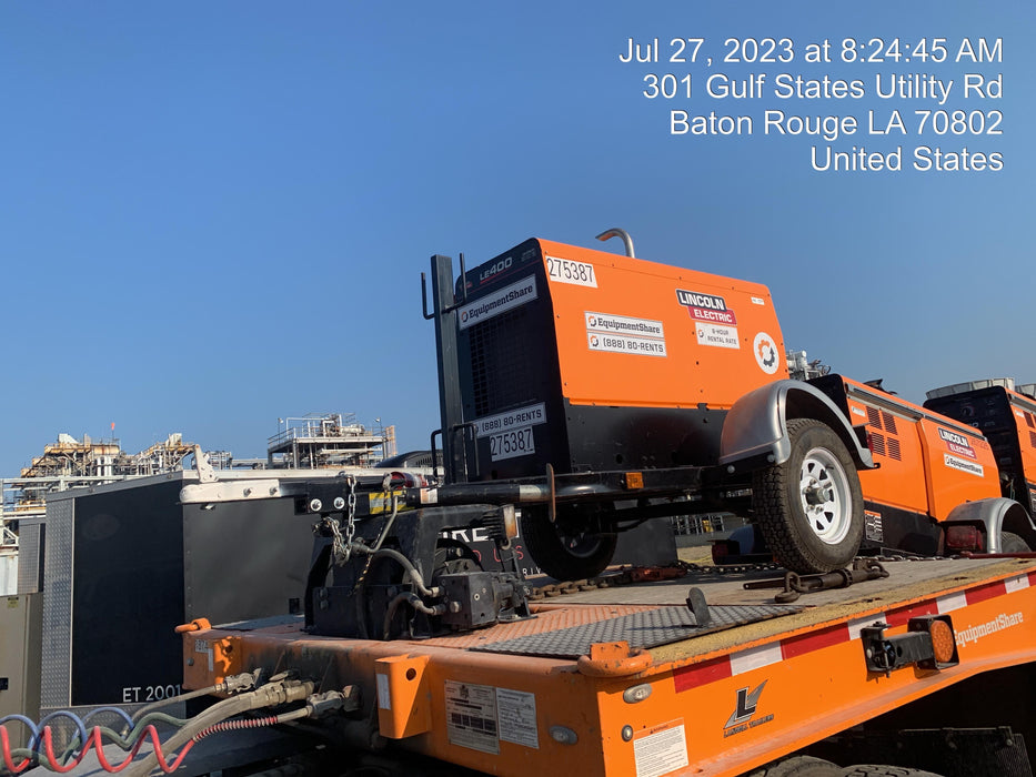 2022 Lincoln Electric LE400 Kubota V1505, Trlr, Cable Rack, Light Kit, ES Decals, T3