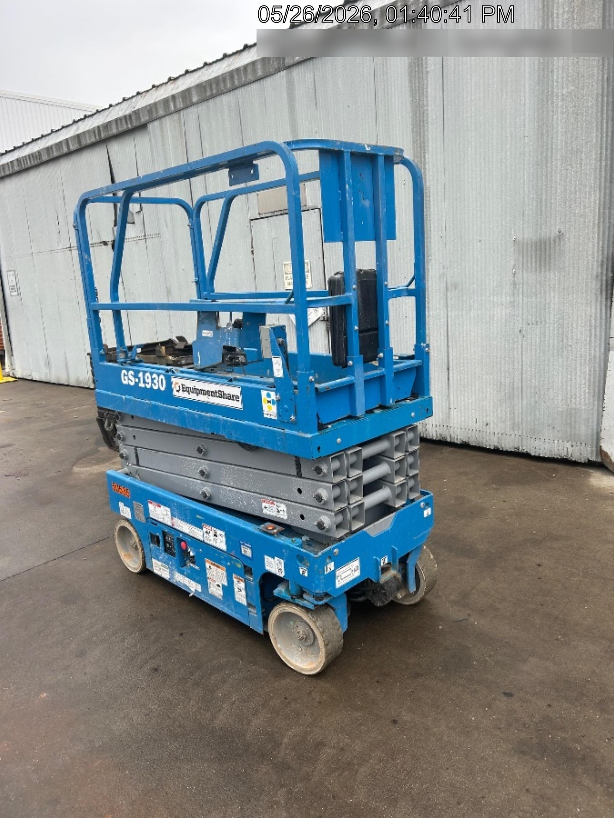2019 Genie GS-1930 Fixed Rails with Chain Entry