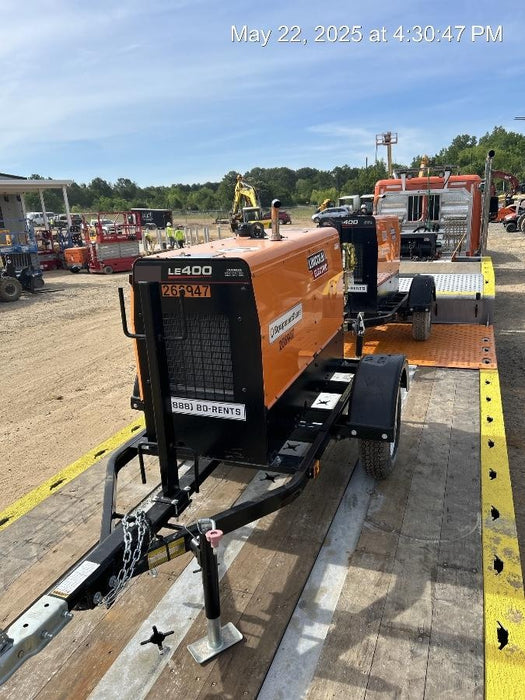 2022 Lincoln Electric LE400 Kubota V1505, Trlr, Cable Rack, Light Kit, ES Decals, T3