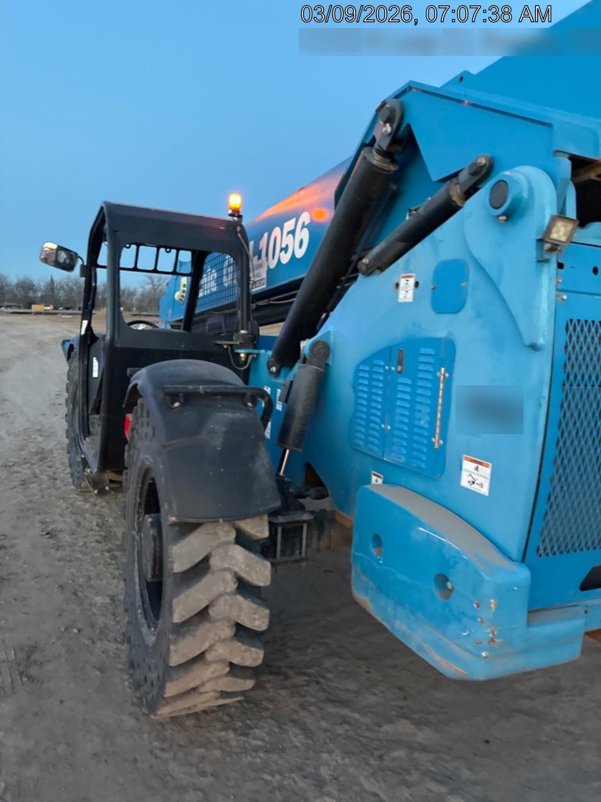 2018 Genie GTH-1056 Genie GTH-1056 w/ROPS, Work Lights, Solid Tires, RH Cab Mesh, Beacon, 60" Carriage and Forks