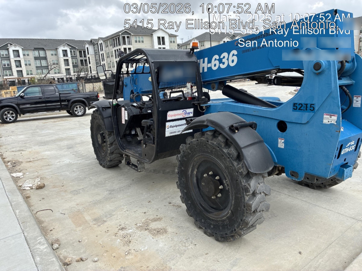 2017 Genie GTH-636 Genie GTH636, Solid RT Tires, T4F, worklights (LED, rear), Open ROPS