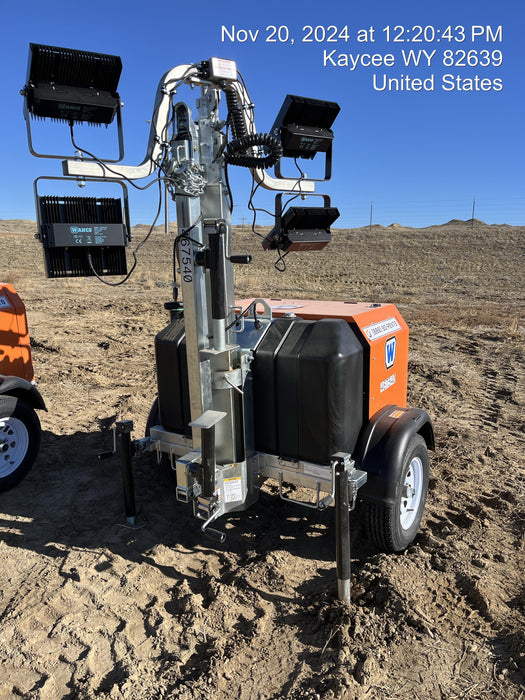 2024 Wanco WLTT-4MM4K Diesel, Deep Sea Controller, Shore Power Plug, Auto Start, (4) 350W LED Floodlights, 4kW Generator, 60 Gal Fuel Tank, 2" Ball, T3