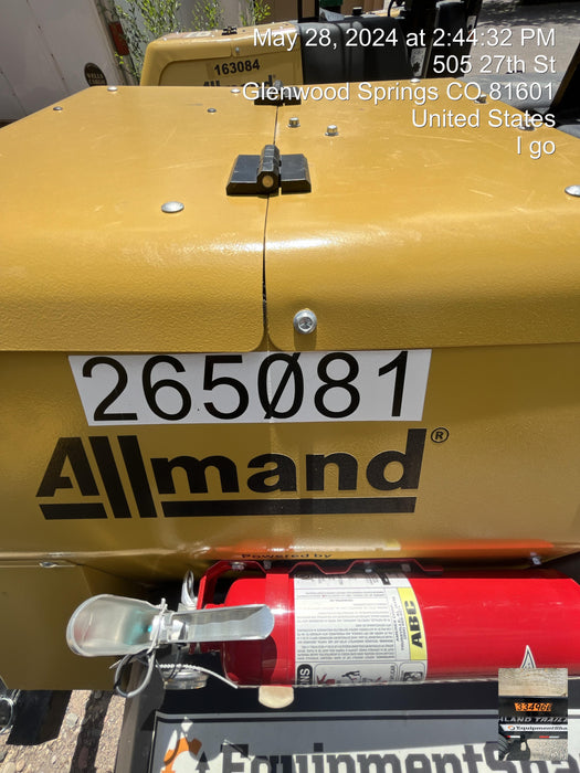 2022 Allmand NLV3GR (4) LED Light Fixture 350W, 23' Vertical Mast, 3kW Prime, Towable, ES Decals, T3