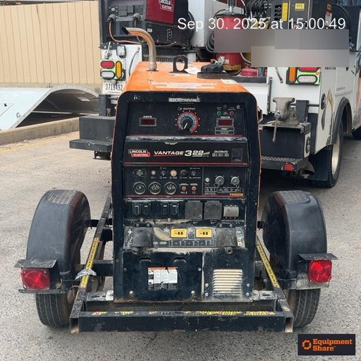 2021 Lincoln Electric Vantage 322 Vantage 322 Ready Pak 3 w/ Decals, ORANGE (includes trailer, cable rack, fender light kit) NO Telematics