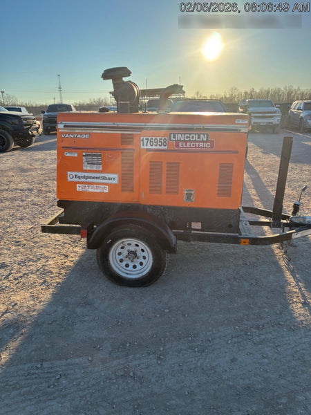2021 Lincoln Electric Vantage 549X Ready Pak 3, ORANGE (includes trailer, cable rack, fender light kit)