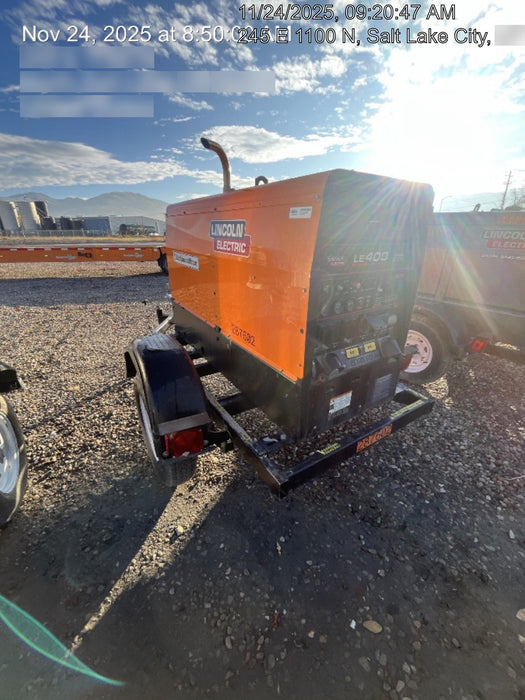 2023 Lincoln Electric LE400 Kubota V1505, Trlr, Cable Rack, Light Kit, ES Decals, T3