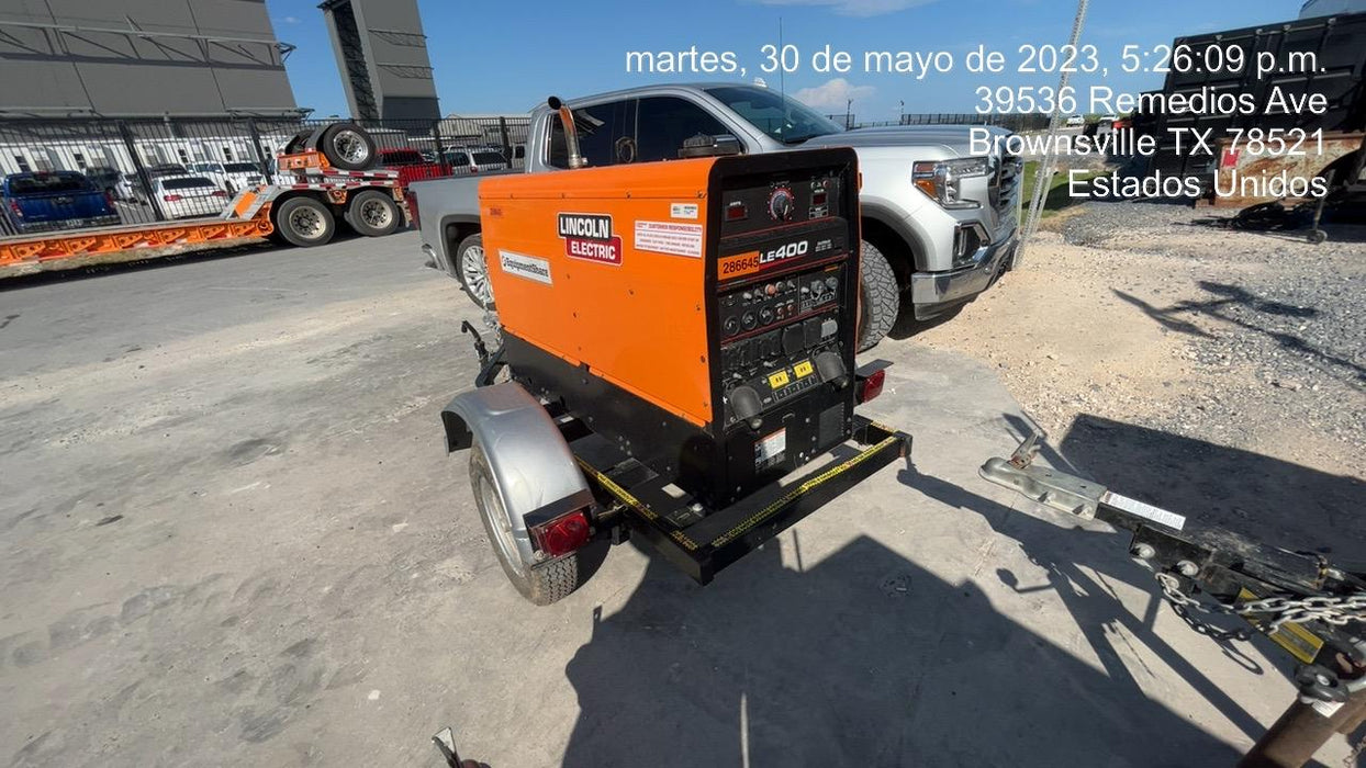 2022 Lincoln Electric LE400 Kubota V1505, Trlr, Cable Rack, Light Kit, ES Decals, T3