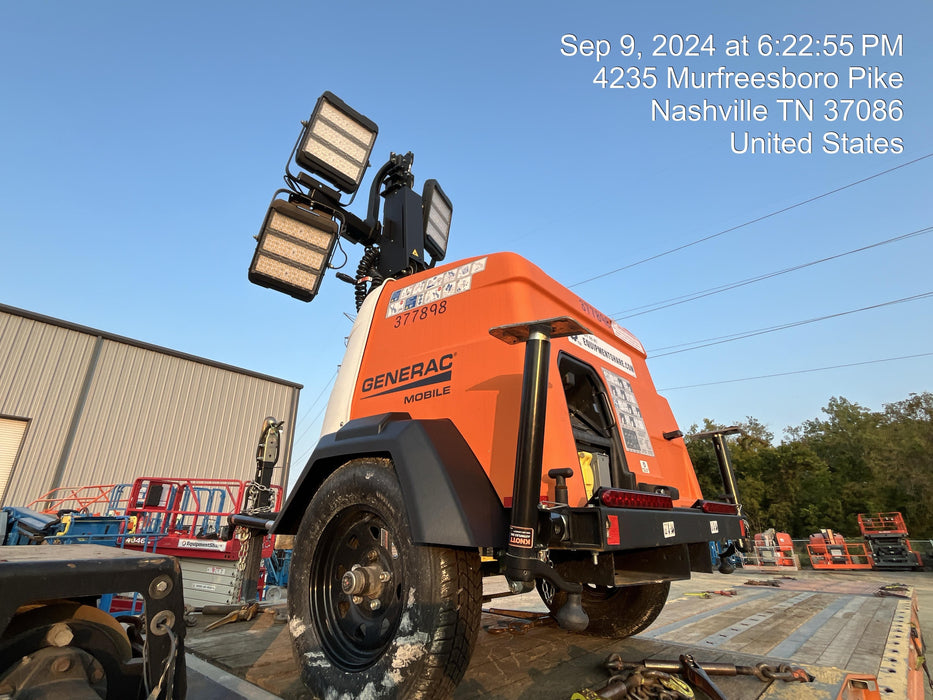 2023 Generac MLT2 Diesel, Flex Switch 120V Input, Powerzone Controller, 
(4) 320W LED Lights, 4kW Generator, 39.9 Gal Fuel Tank, 2" Ball, T3