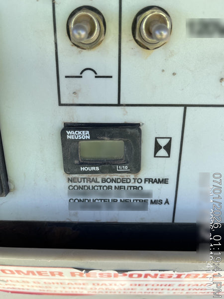 2019 Wacker Neuson LTV6L-MH Wacker Neuson LTV6L Mobile Light Tower w/Fuel Level Sensor Installed