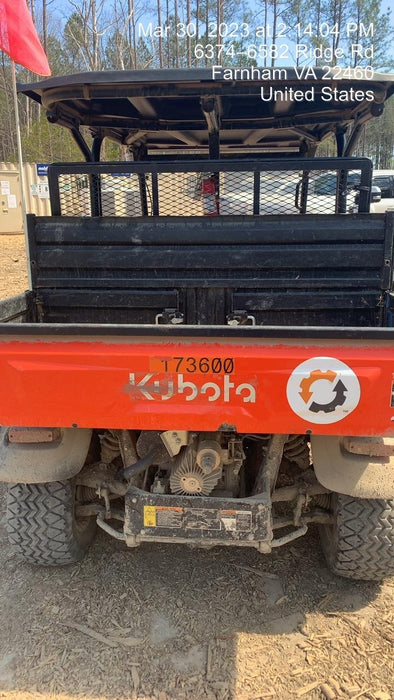 2021 Kubota RTV-X1140W-H Plastic Canopy, Windshield Acrylic Clear, LED Strobe Light, Wire Harness Kit, Back up Alarm