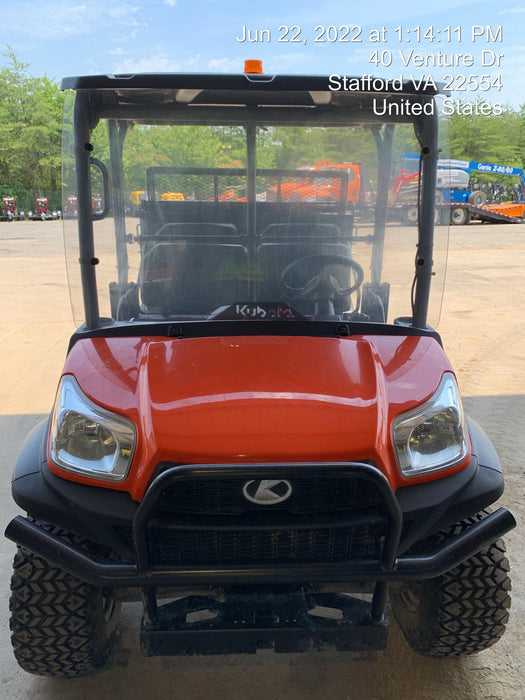 2020 Kubota RTV-X1140W-H Plastic Canopy, Windshield Acrylic Clear, LED Strobe Light, Wire Harness Kit, Back up Alarm