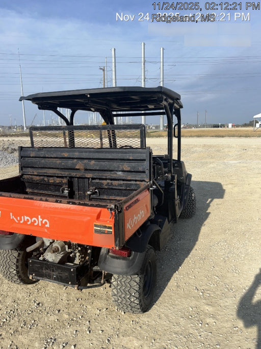 2022 Kubota RTV-X1140W-H Plastic Canopy, Windshield Acrylic Clear, LED Strobe Light, Wire Harness Kit, Back up Alarm