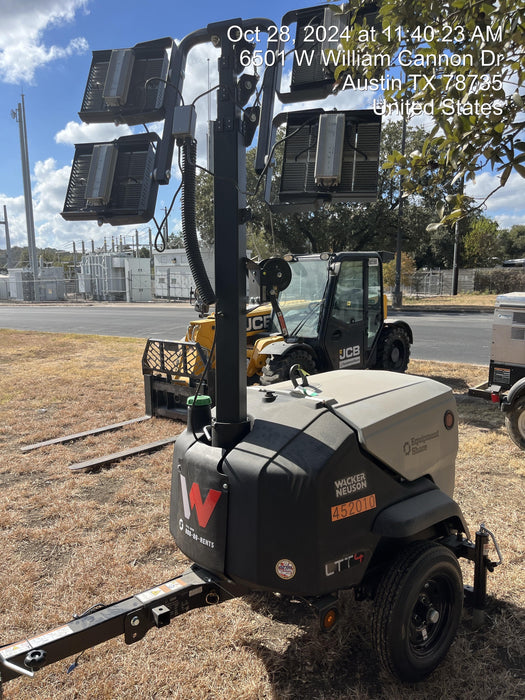 2024 Wacker Neuson LTT4 Diesel, Kohler KDW702, Deep Sea Controller, Auto Start, LED 320W, Bypass Outlet, T3