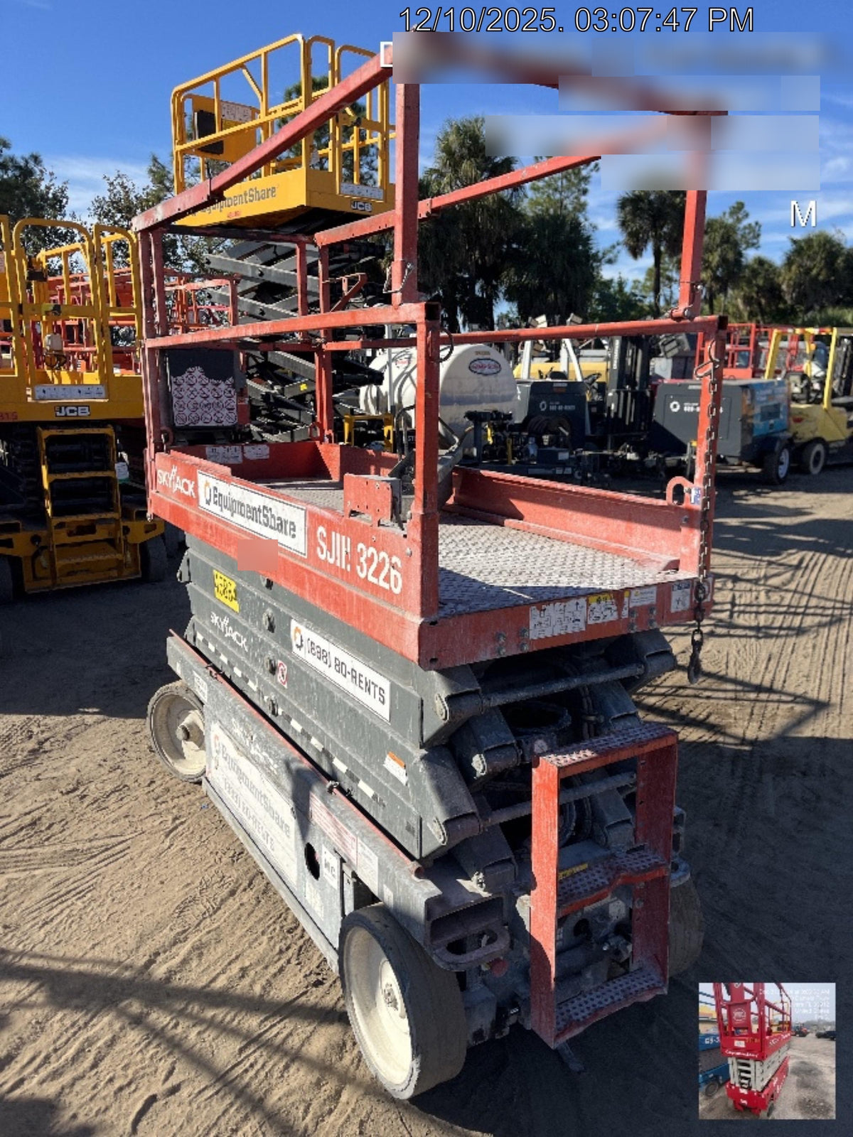 2019 Skyjack SJIII-3226 Standard Options, Trojan Batteries