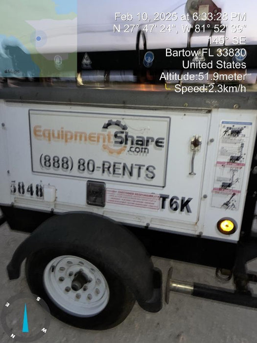 2017 Multiquip LT6K` MultiQuip LT6KV Towable Light Tower