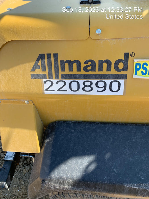 2022 Allmand NLV3GR (4) LED Light Fixture 350W, 23' Vertical Mast, 3kW Prime, Towable, Deep Sea L401, Leveling Jacks, Yanmar T4F 5.8hp