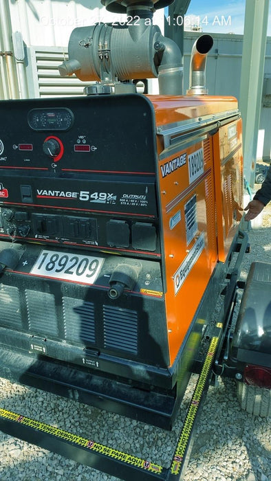 2021 Lincoln Electric Vantage 549X Ready Pak 3, ORANGE (includes trailer, cable rack, fender light kit)