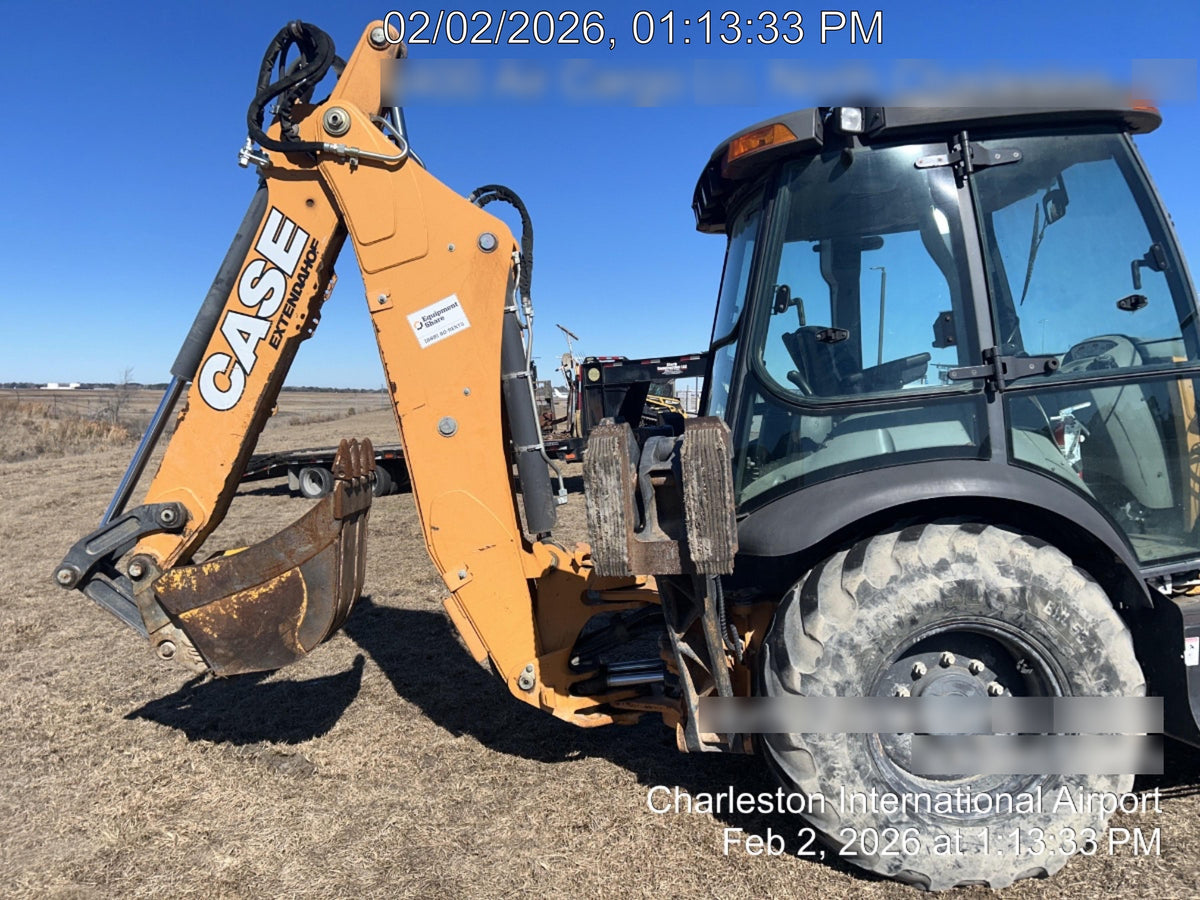 2020 Case 580N EP - Extendable Backhoe Cab/Heat/Air, 4WD, Extendable Stick, Pilot Controls, 2 Way Hydraulics, Ride Control, TAG Manual QC