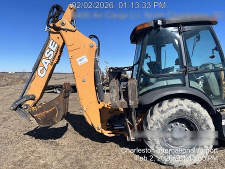 2020 Case 580N EP - Extendable Backhoe Cab/Heat/Air, 4WD, Extendable Stick, Pilot Controls, 2 Way Hydraulics, Ride Control, TAG Manual QC