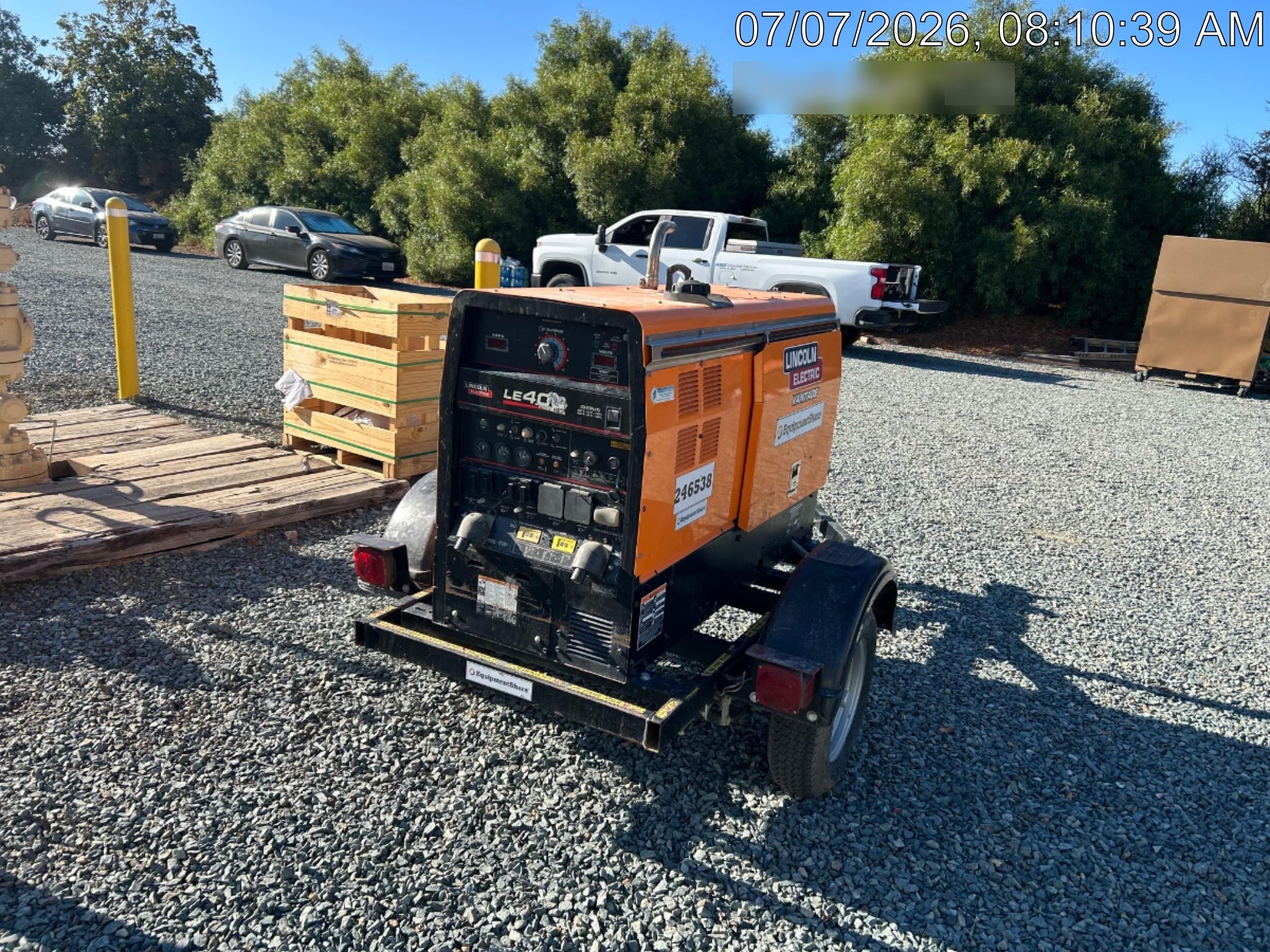 2022 Lincoln Electric LE400 Kubota V1505, Trlr, Cable Rack, Light Kit, ES Decals, T3