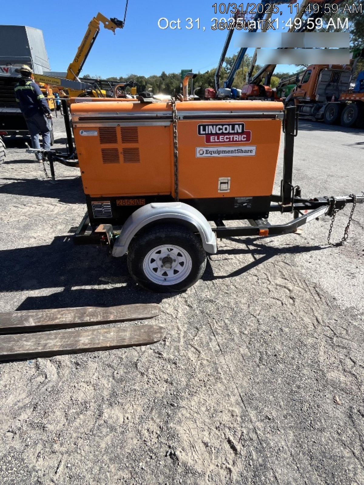2022 Lincoln Electric LE400 Kubota V1505, Trlr, Cable Rack, Light Kit, ES Decals, T3