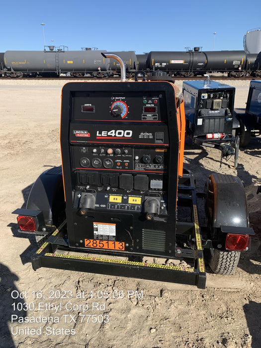 2022 Lincoln Electric LE400 Kubota V1505, Trlr, Cable Rack, Light Kit, ES Decals, T3