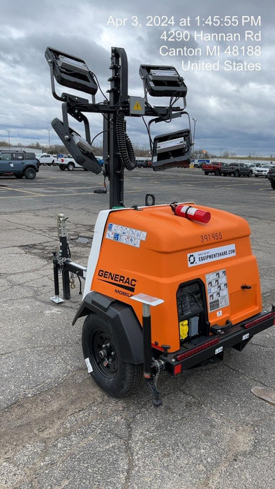 2024 Generac MLT2 Diesel, Flex Switch 120V Input, Powerzone Controller, 
(4) 320W LED Lights, 4kW Generator, 39.9 Gal Fuel Tank, 2" Ball, T3