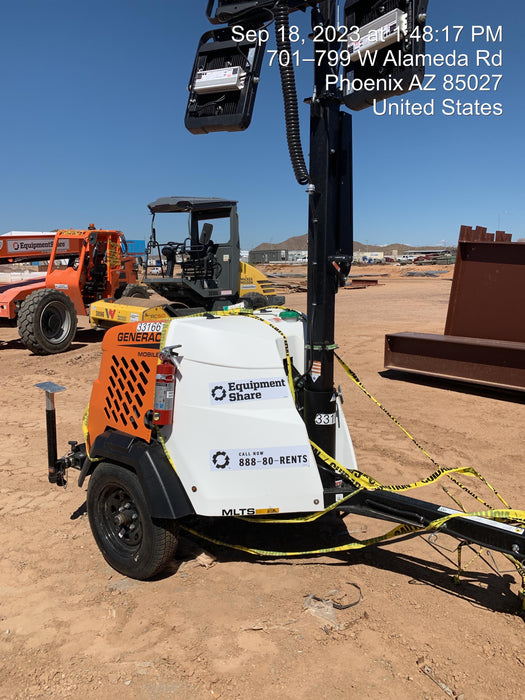 2023 Generac MLT2 Diesel, Flex Switch 120V Input, Powerzone Controller, (4) 320W LED Lights, 4kW Generator, 39.9 Gal Fuel Tank, 2" Ball, T3