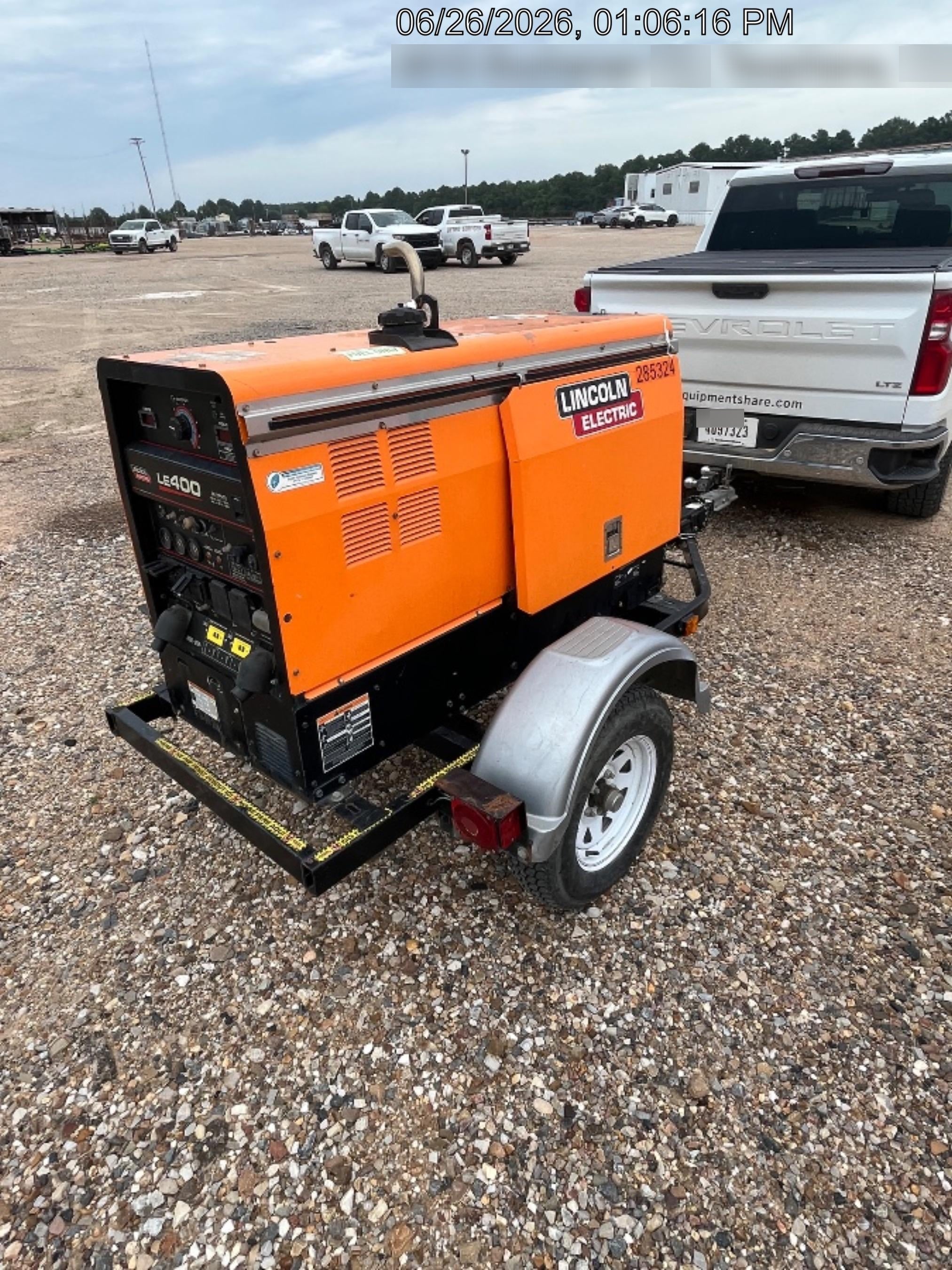 2022 Lincoln Electric LE400 Kubota V1505, Trlr, Cable Rack, Light Kit, ES Decals, T3