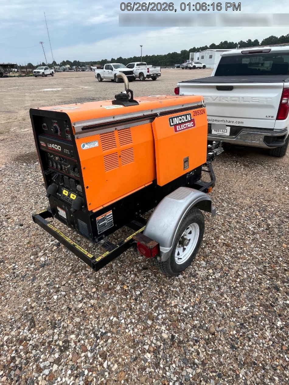 2022 Lincoln Electric LE400 Kubota V1505, Trlr, Cable Rack, Light Kit, ES Decals, T3