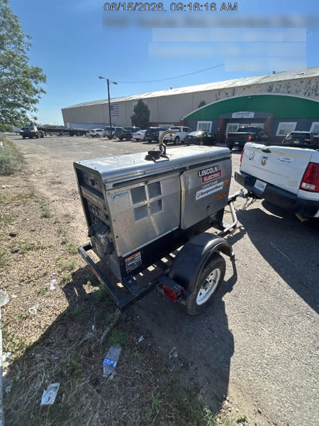 2019 Lincoln Electric Vantage 322 Ready-Pak 3, Two Wheel Trailer, Fender and Light Kit, Cable Rack