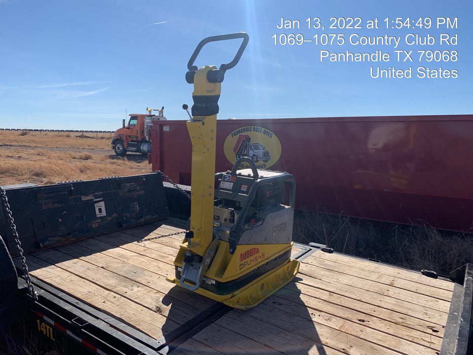 2020 Wacker Neuson DPU4545HEH Reversible Plate Compactor, Diesel