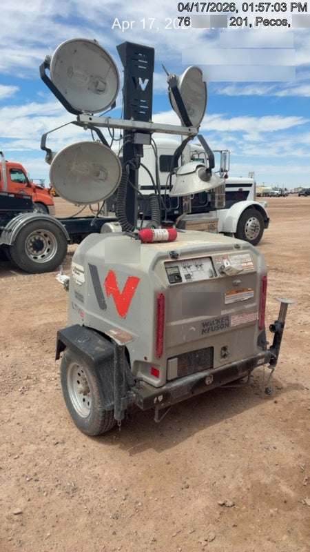 2018 Wacker Neuson LTV6L-MH Wacker Neuson LTV6L Mobile Light Tower w/Fuel Level Sensor Installed